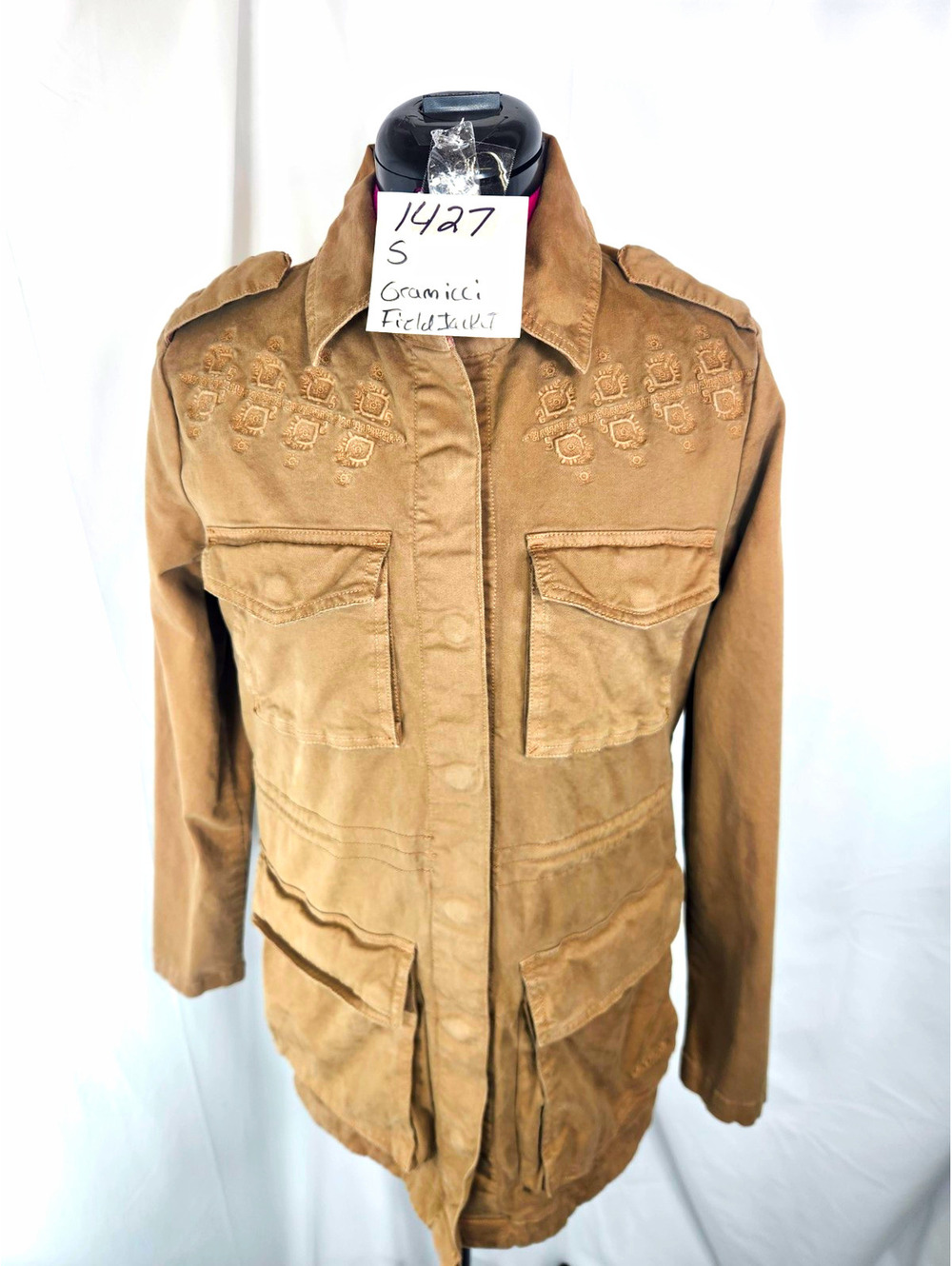 NWOT Vintage Gramicci Artisan Wash Embroidered Field Jacket - Women’s Size Small